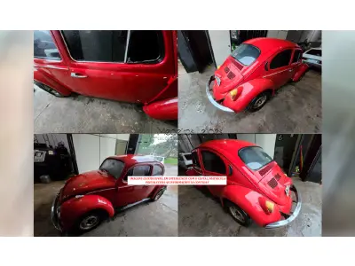 LOTE 003 - FUSCA 1300 - ANO 1976 VERMELHO